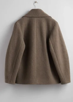 & Other Stories Outerwear | Double-Breasted Wool Jacket