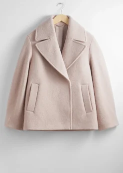 & Other Stories Outerwear | Double-Breasted Wool Jacket