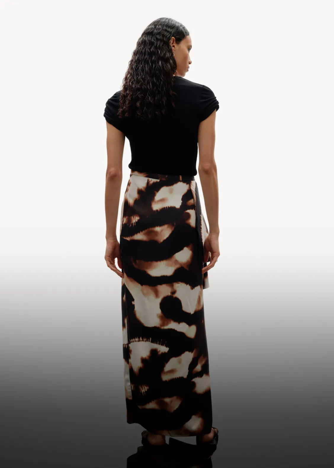 & Other Stories Sets & Suits | Skirts | Draped Satin Midi Skirt Brown