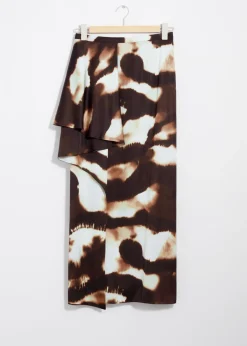 & Other Stories Sets & Suits | Skirts | Draped Satin Midi Skirt Brown