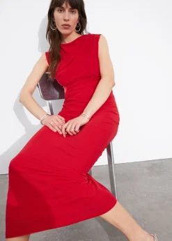 & Other Stories Dresses | Draped Sleeveless Midi Dress