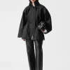 & Other Stories Outerwear | Drawstring Waist Jacket Black