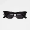 & Other Stories Sunglasses | Edgy Cat-Eye Sunglasses Black