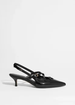 & Other Stories Heels | Embellished Slingback Pumps