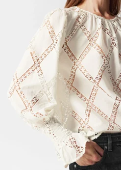 & Other Stories Blouses & Shirts | Embroidered Frill-Cuff Blouse