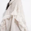 & Other Stories Blouses & Shirts | Embroidered Frill-Trimmed Shirt White