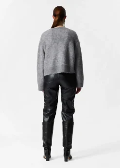 & Other Stories Sweaters & Knits | Embroidered Merino-Blend Jumper Grey