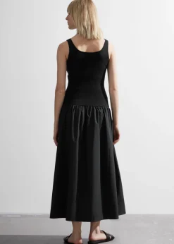 & Other Stories Dresses | Embroidered Tank Midi Dress