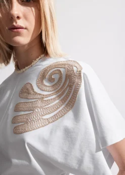 & Other Stories Dresses | Embroidered T-Shirt Mini Dress White