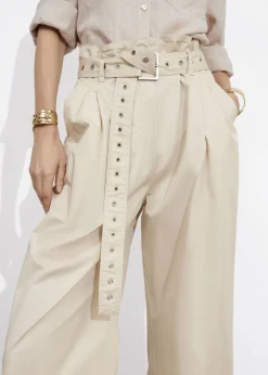 & Other Stories Pants | Eyelet-Belt Paperbag Trousers