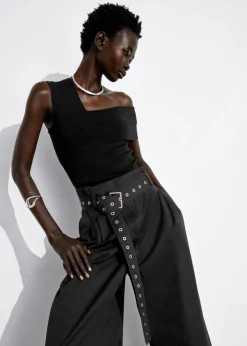 & Other Stories Pants | Eyelet-Belt Paperbag Trousers