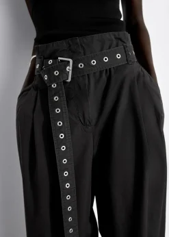 & Other Stories Pants | Eyelet-Belt Paperbag Trousers