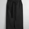 & Other Stories Skirts | Fitted Belted Midi Skirt Black