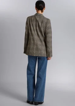 & Other Stories Blazers & Vests | Outerwear | Fitted Checked Blazer Beige Checks