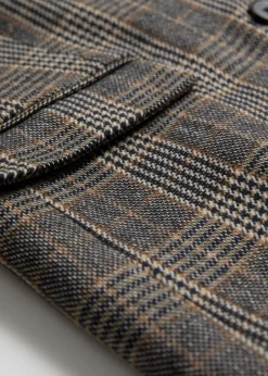 & Other Stories Blazers & Vests | Outerwear | Fitted Checked Blazer Beige Checks