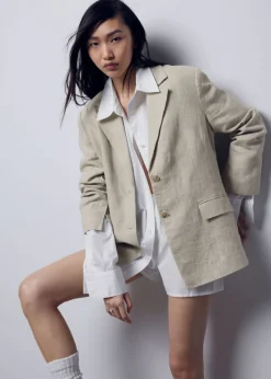& Other Stories Blazers & Vests | Outerwear | Fitted Linen Blazer