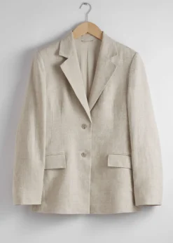 & Other Stories Blazers & Vests | Outerwear | Fitted Linen Blazer