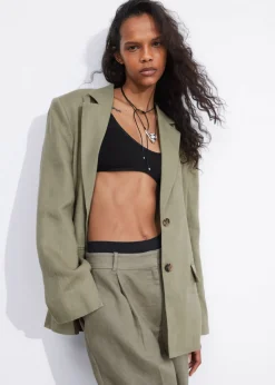 & Other Stories Blazers & Vests | Outerwear | Fitted Linen Blazer