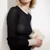 & Other Stories Tops | Fitted Mulberry Silk Top