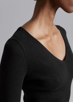 & Other Stories Tops | Sweaters & Knits | Fitted Rib-Knit Top