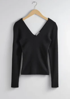 & Other Stories Tops | Sweaters & Knits | Fitted Rib-Knit Top