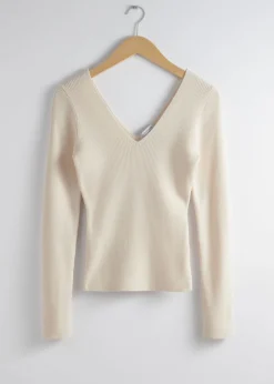 & Other Stories Tops | Sweaters & Knits | Fitted Rib-Knit Top