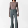 & Other Stories Pants | Flared Trousers Dark Grey
