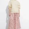 & Other Stories Skirts | Floral-Appliqué Midi Skirt Pink