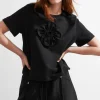 & Other Stories Tops | Floral-Appliqué T-Shirt
