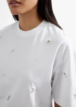 & Other Stories Tops | Floral-Appliqué T-Shirt