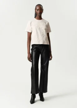 & Other Stories Tops | Floral-Appliqué T-Shirt