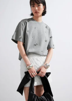 & Other Stories Tops | Floral-Appliqué T-Shirt