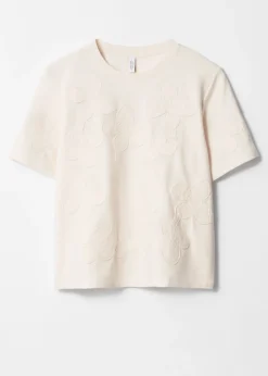 & Other Stories Tops | Floral-Appliqué T-Shirt