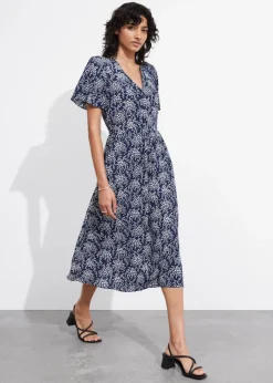 & Other Stories Dresses | Flutter-Sleeve Midi Dress