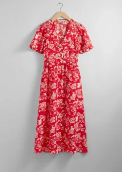 & Other Stories Dresses | Flutter-Sleeve Midi Dress