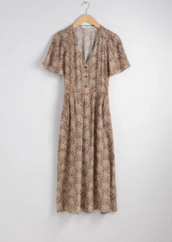 & Other Stories Dresses | Flutter-Sleeve Midi Dress