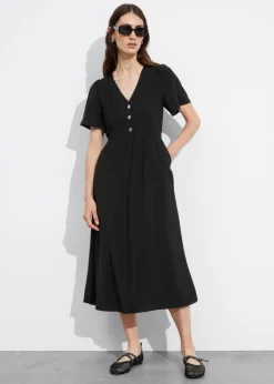 & Other Stories Dresses | Flutter-Sleeve Midi Dress
