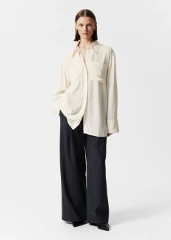 & Other Stories Blouses & Shirts | Frayed Patch-Pocket Shirt White
