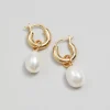 & Other Stories Earrings | Freshwater Pearl Hoops 18-karat Gold