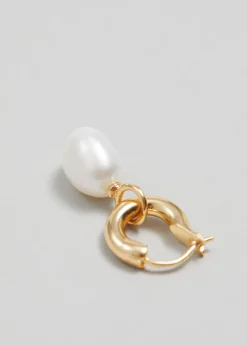 & Other Stories Earrings | Freshwater Pearl Hoops 18-karat Gold