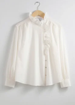 & Other Stories Blouses & Shirts | Frilled Blouse White