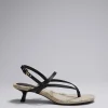 & Other Stories Heels | Sandals | Fringed Leather Sandals Black