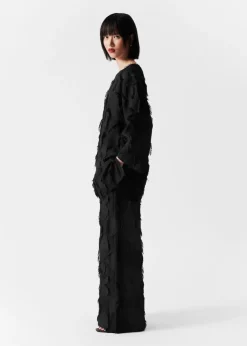 & Other Stories Sets & Suits | Blouses & Shirts | Fringed Mini Tunic Dress Black