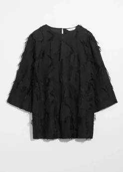 & Other Stories Sets & Suits | Blouses & Shirts | Fringed Mini Tunic Dress Black