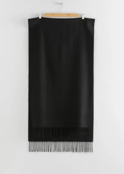 & Other Stories Scarves | Fringed Wool Blanket Scarf