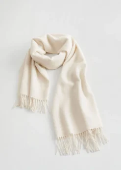 & Other Stories Scarves | Fringed Wool Blanket Scarf