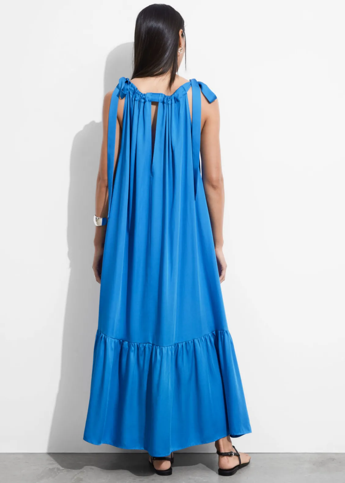 & Other Stories Dresses | Gathered Sleeveless Midi Dress