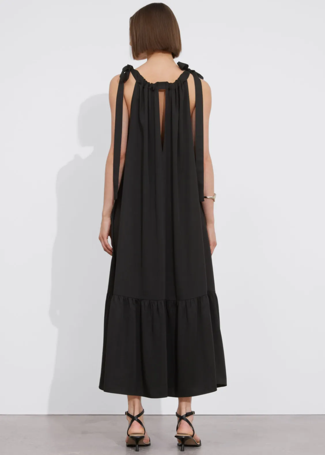 & Other Stories Dresses | Gathered Sleeveless Midi Dress