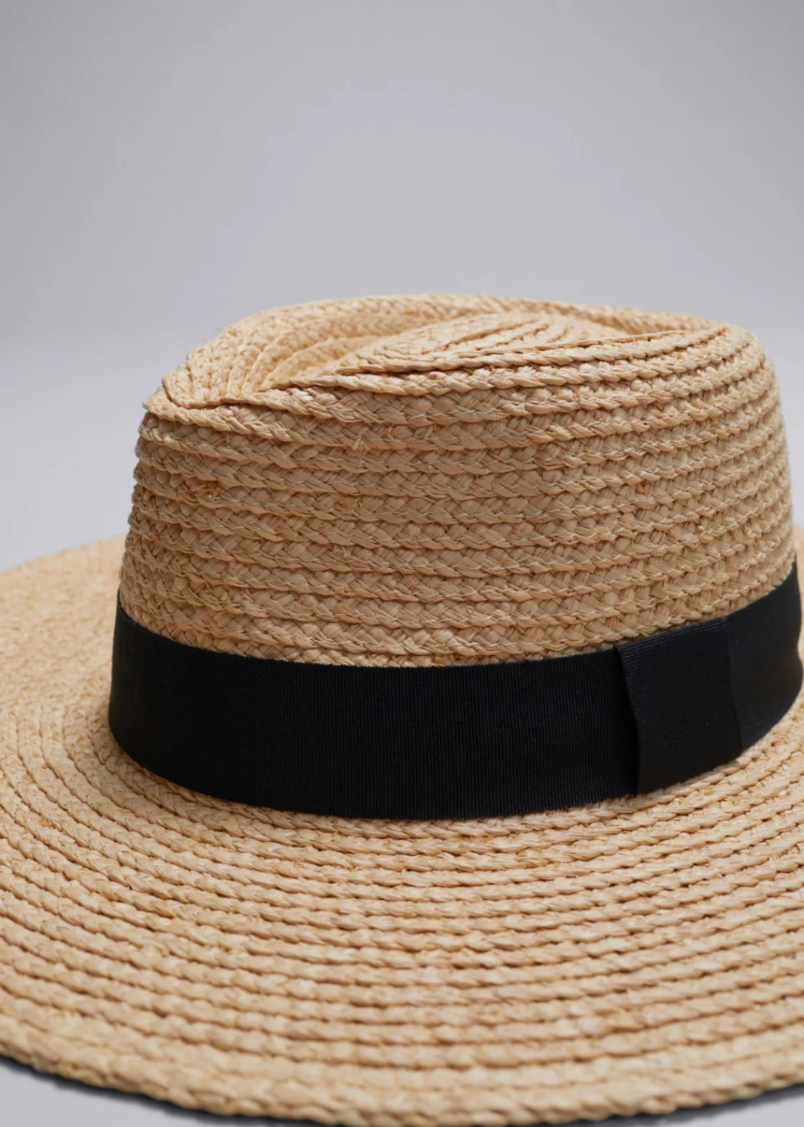 & Other Stories Hats | Swimwear | Grosgrain-Trimmed Straw Hat Natural Straw