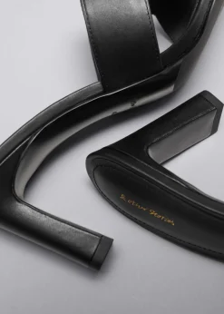 & Other Stories Heels | Sandals | Heeled Leather Mules Black